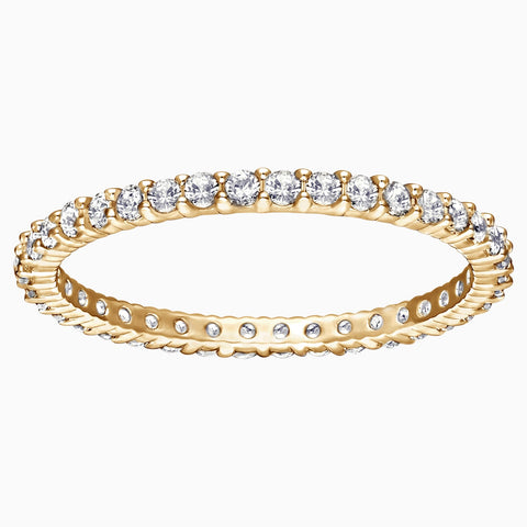 Swarovski Vittore Ring; White; Gold-Tone Plated Dalmazio Design