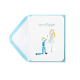 Whimsy Engaged Couple Greeting Card