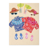 Hawaiian Couple Anniversary Card