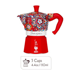 Dolce & Gabbana Moka Pot Italian Coffee & Stovetop Espresso Maker 3 Cups