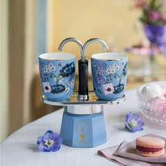 Bridgerton Mini Espresso Set | Italian Coffee Maker with Cups