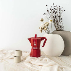 Exclusive Moka Express 3 Cups Red
