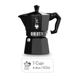 Exclusive Moka Express 3 Cups Black