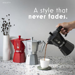 Exclusive Moka Express 6 Cups Black