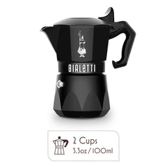 Brikka Exclusive Moka Express 2 Cups Black