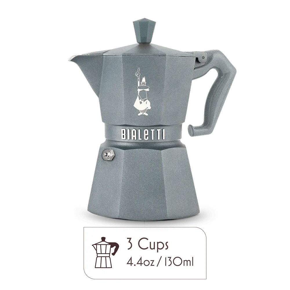 Moka Exclusive Induction Denim Grey - 3 cups