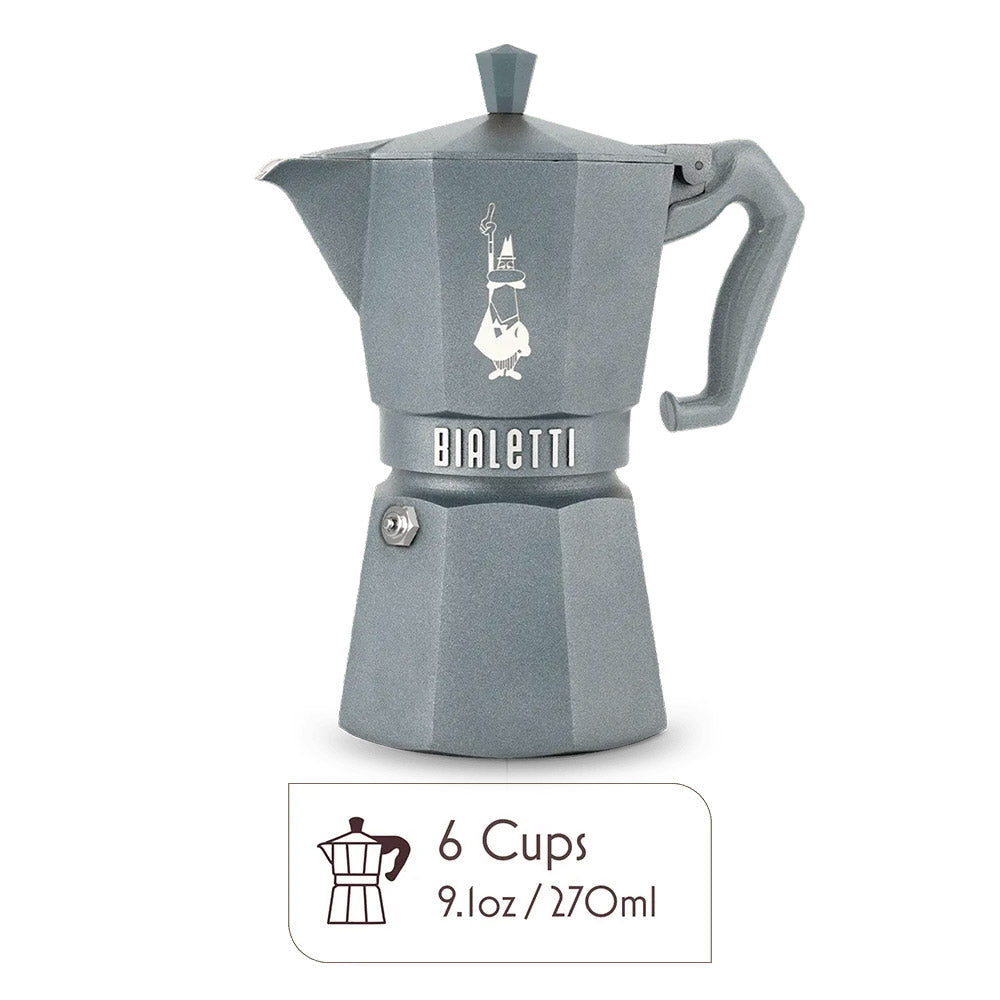 Moka Exclusive Induction Denim Grey - 6 cups