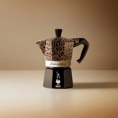 Dolce & Gabbana Leopardo Moka Pot Italian Coffee & Stovetop Espresso Maker 3 Cups