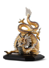 Protective Dragon Sculpture, Gold - Special/Limited Edition