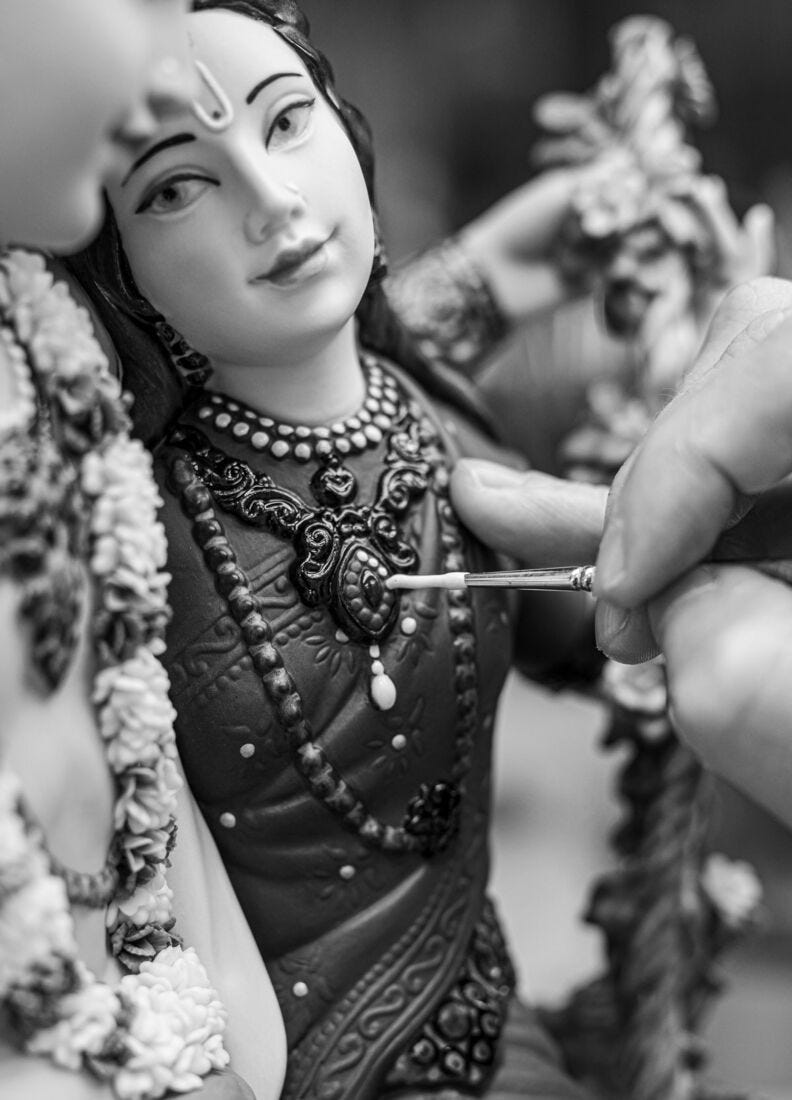 Radha Krishna On A Swing Sculpture - Limited Edition
