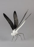 Dragonfly Figurine. Matte White