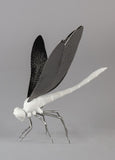 Dragonfly Figurine. Matte White