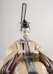 Hina Dolls Figurine, Beige & Pink