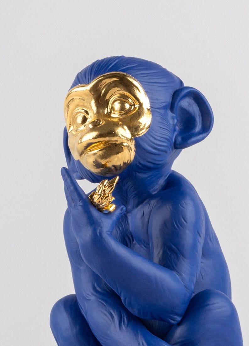 Little Monkey, Blue/Gold