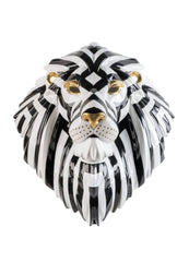 Lion Mask, Black/Gold