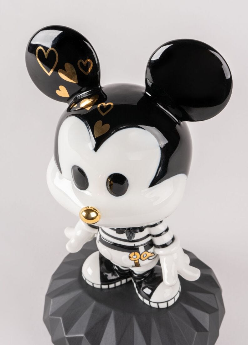 Mickey In Black And White Sculpture