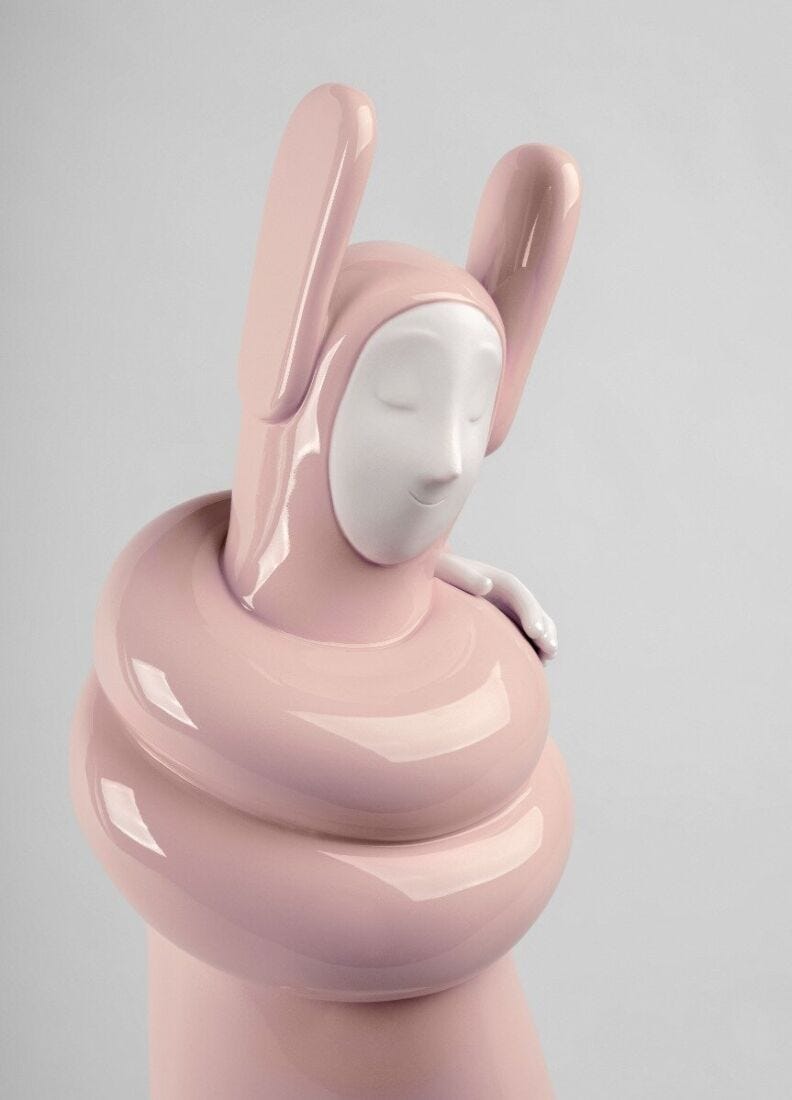 Embraced Sculpture, Pink