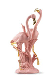 The Flamingos Sculpture. Pink