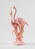 The Flamingos Sculpture. Pink