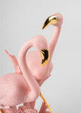 The Flamingos Sculpture. Pink