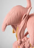 The Flamingos Sculpture. Pink