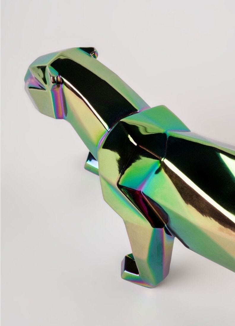 Panther Sculpture, Iridiscent