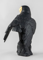 Owl Sculpture, Black/Gold - Limited Edition