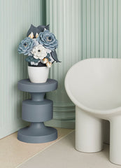 Vase With Flowers, Blue