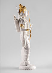 Rama Sculpture, Golden Luster