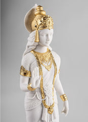 Sita Sculpture, Golden Luster
