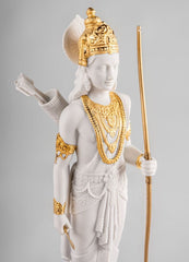 Lakshman Sculpture, Golden Luster