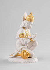 Hanuman Sculpture, Golden Luster