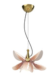 Blossom Hanging Lamp. Pink And Golden Luster. (us)