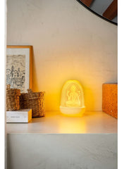 Lord Ganesha & Goddess Lakshmi Dome Table Lamp