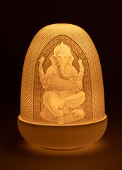 Lord Ganesha & Goddess Lakshmi Dome Table Lamp