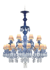 Belle De Nuit 24 Lights Chandelier. Blue (us)