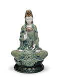 Kwan Yin Figurine. Green