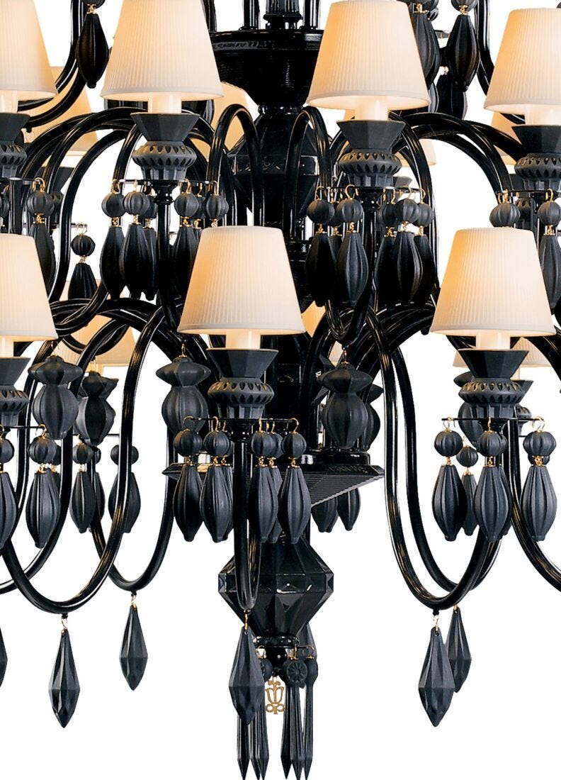 Belle De Nuit 40 Lights Chandelier. Absolute Black (us)