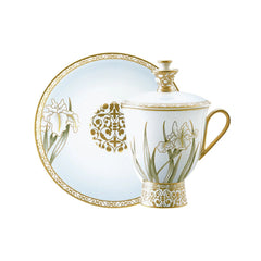 Iris Espresso Cup with Cover & Saucer
