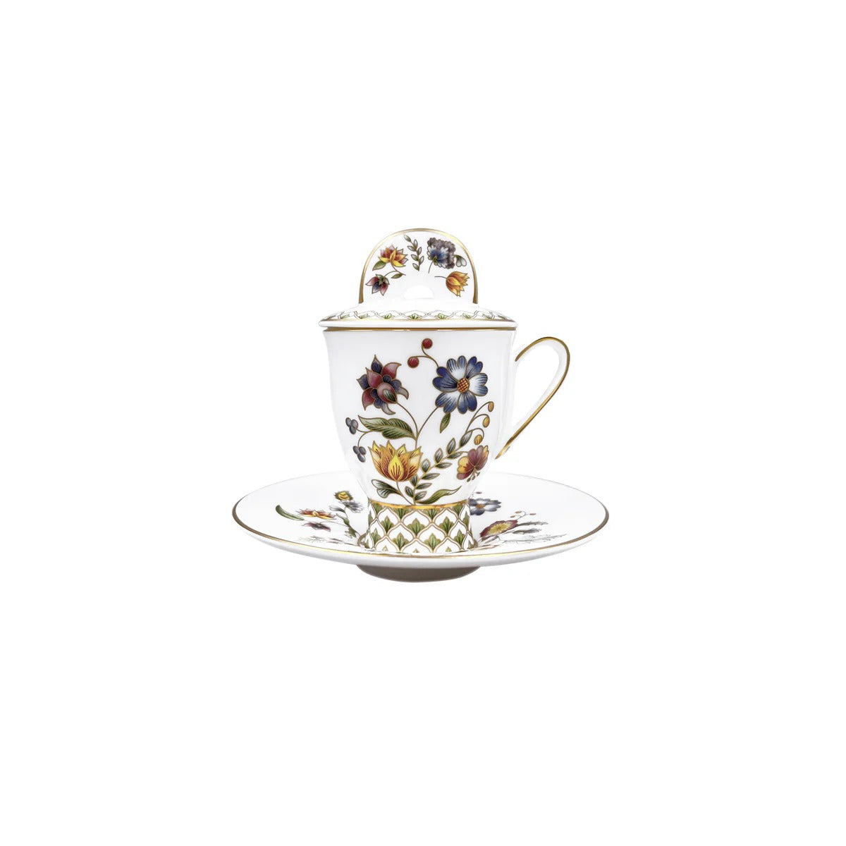 Gione Espresso Cup with Cover & Saucer