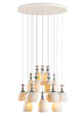 Mademoiselle 24 Lights Strolling Through Blossoms Chandelier (US)
