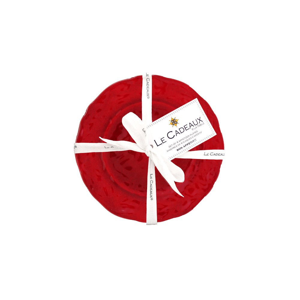 Garnet Appetizer Plates (Set of 4)