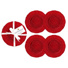 Garnet Appetizer Plates (Set of 4)