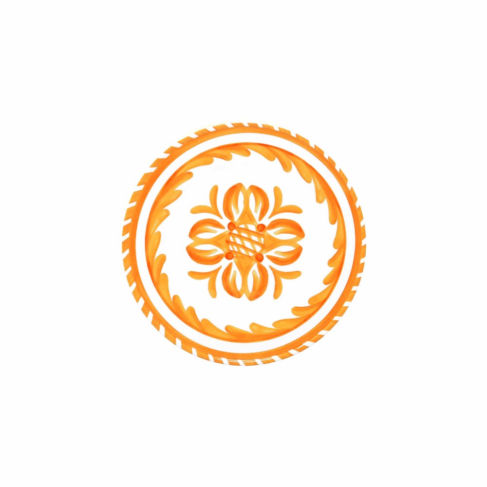 Sicily Orange Appetizer Plates