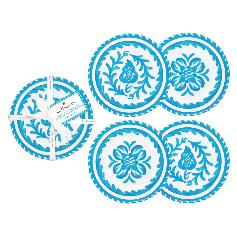 Sicily Teal Appetizer Plates