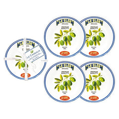 Vintage Olive California Appetizer Plates (Set of 4)