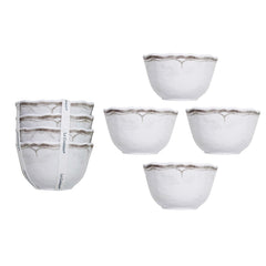 Rustica Antique White Dessert Bowls Set of 4