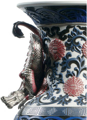 Oriental Vase Sculpture, Red - Limited Edition