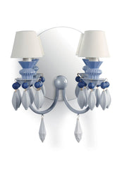 Belle De Nuit 2 Lights Wall Sconce. Blue (us)