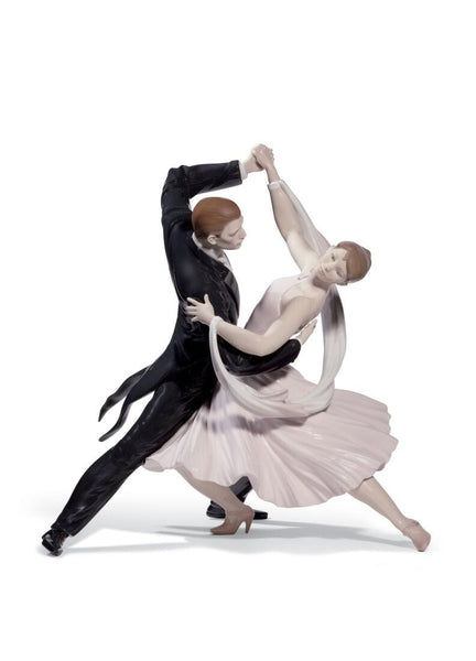Elegant Foxtrot Couple Figurine. Limited Edition
